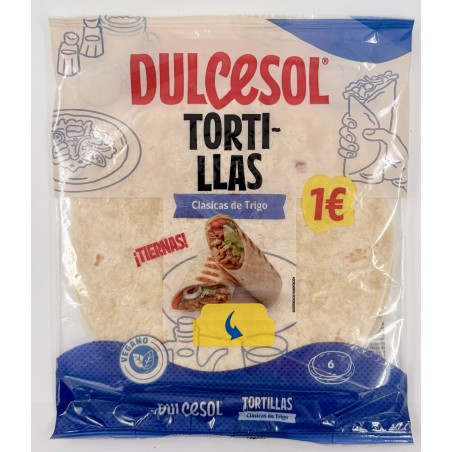 TORTILHAS DULCESOL CLÁSSICAS DE TRIGO 216GR