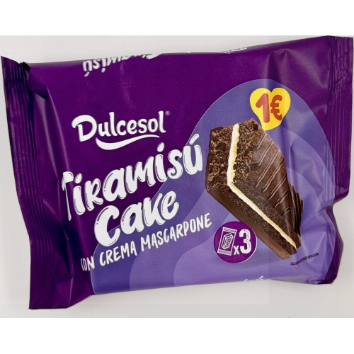 TIRAMISÚ CAKE C/CREME MASCARPONE 3UNID