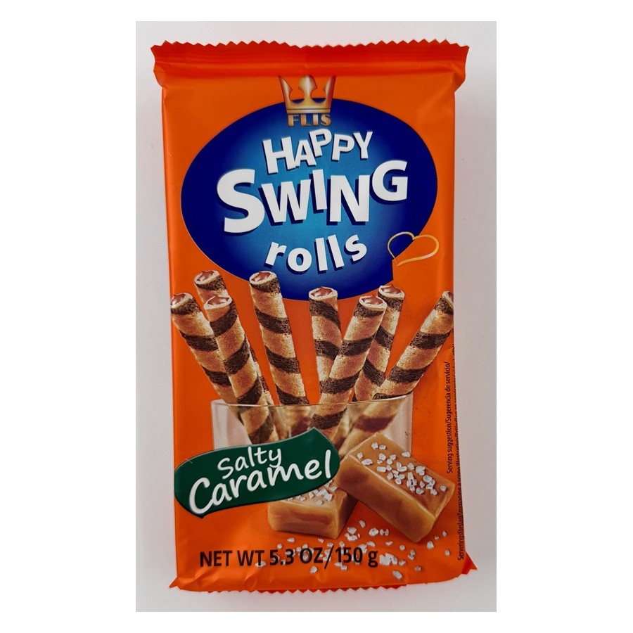 HAPPY SWING ROLLS CARAMELO SALGADO 150GR