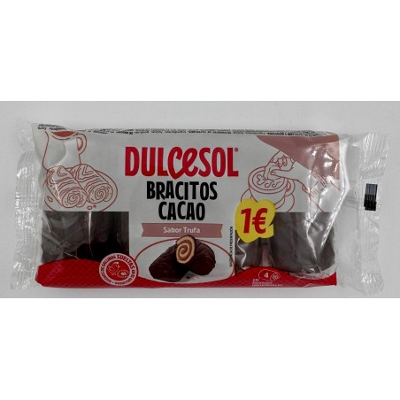 BRACITOS CACAO RECHEIO TRUFA DULCESOL 