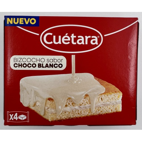 BOLOS BIZCOCHO CHOCOLATE BRANCO CUÉTARA