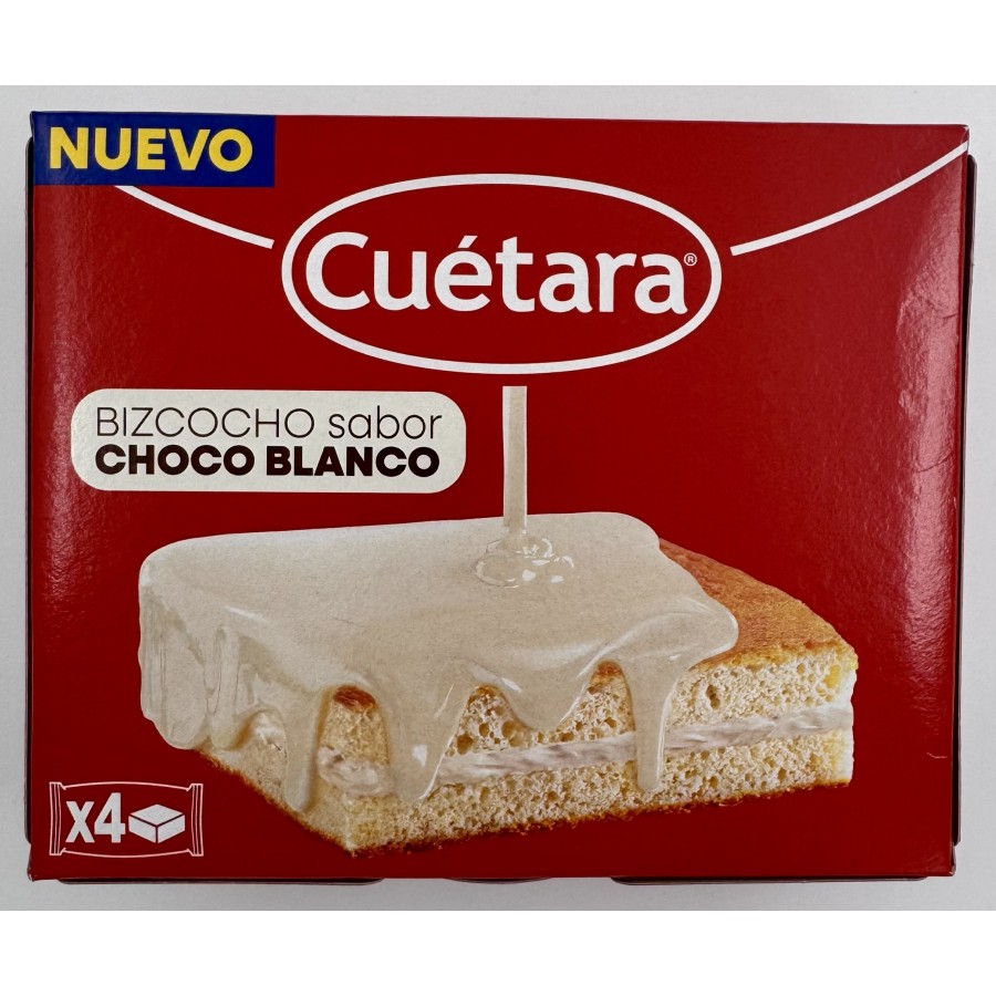 BOLOS BIZCOCHO CHOCOLATE BRANCO CUÉTARA