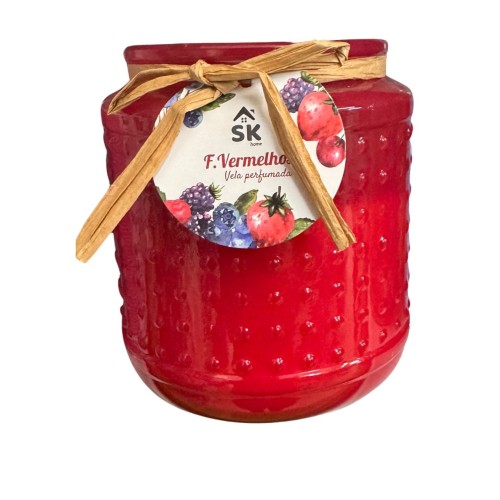 VELA FRUTO VERMELHO 10X11.5CM SK