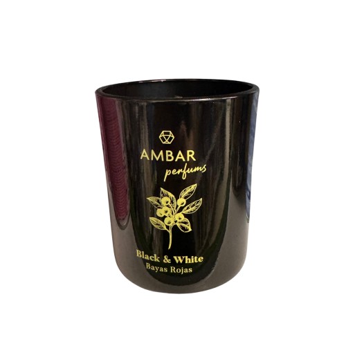 VELA AMBAR BAYAS ROJAS BLACK & WHITE 140G