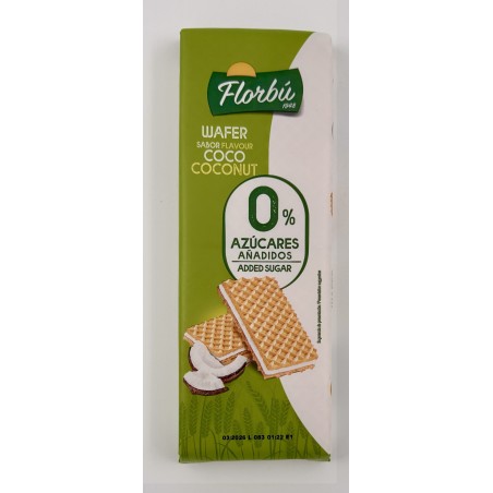 BOLACHA WAFFER DE COCO O% AÇUCAR