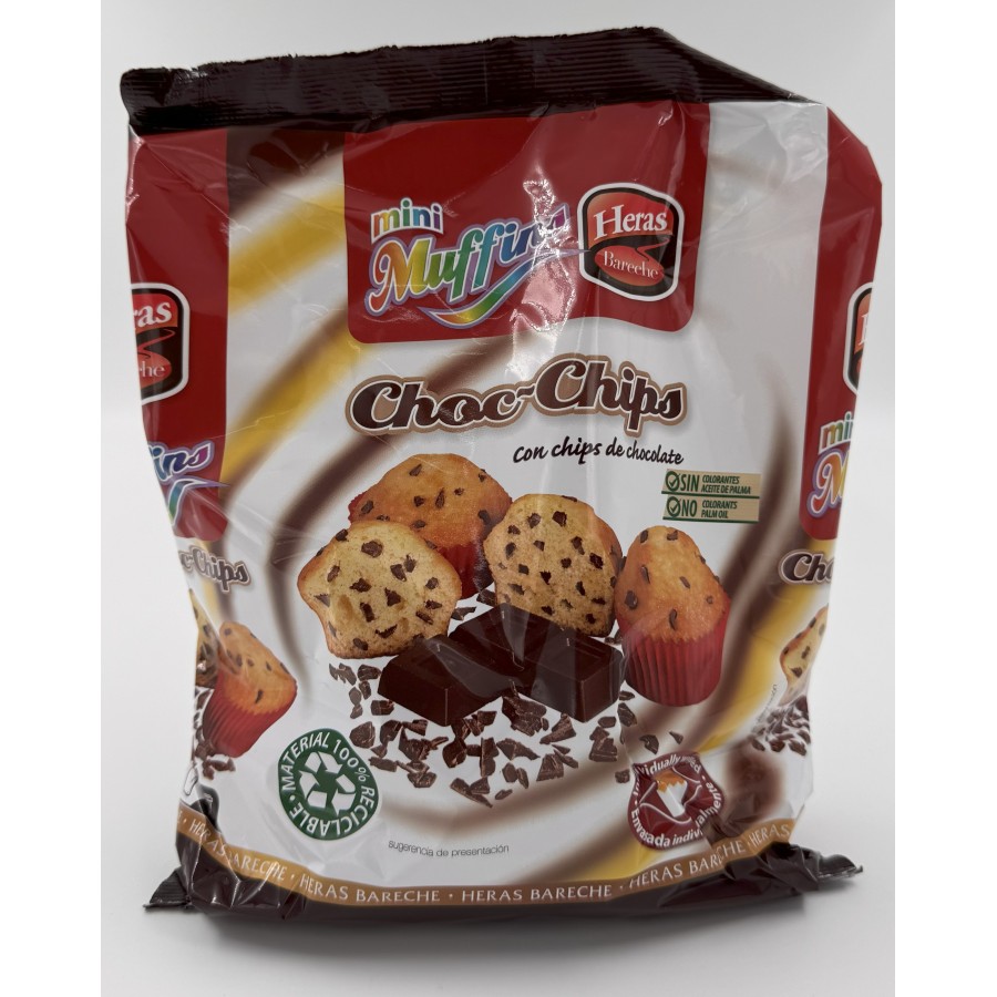 MADALENAS COM PEPITAS DE CHOCOLATE