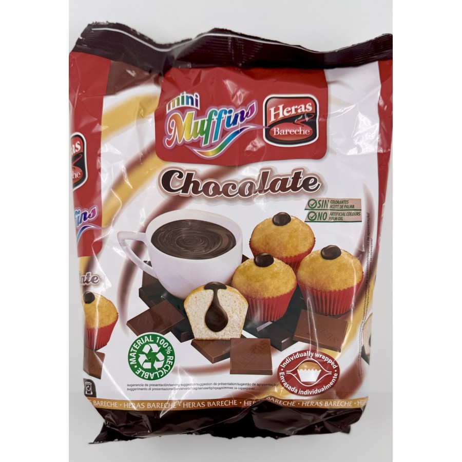 MADALENAS COM RECHEIO DE CHOCOLATE