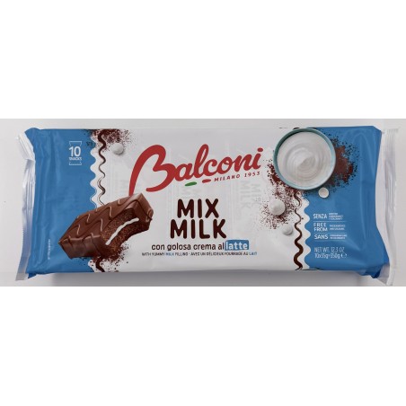 TRANCETTO MIX MILK BALCONI 10SNACKS 350G