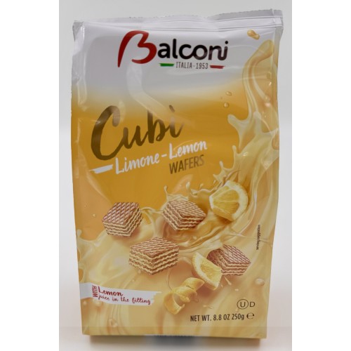 BOLACHA WAFER DE LIMÃO CUBOS