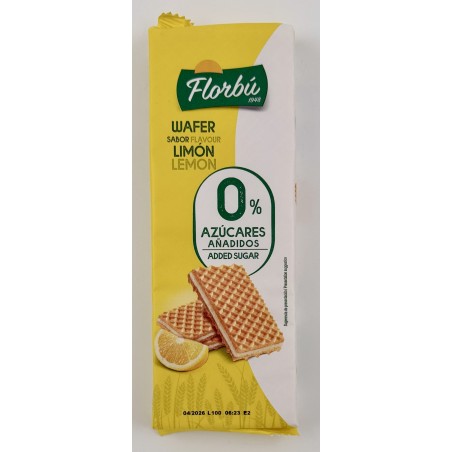 BOLACHA WAFFER DE LIMÃO 0% AÇÚCAR