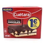 CUETARA BIZCOCHO CHOCOLATE X4 112G