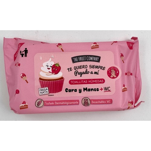TOALHITAS MÃOS, CARA E WC MORANGO E NATA