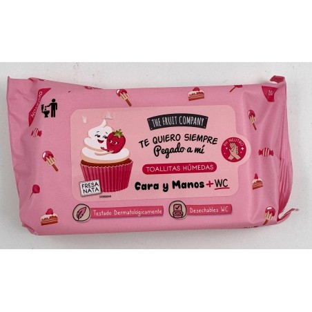 TOALHITAS MÃOS, CARA E WC MORANGO E NATA