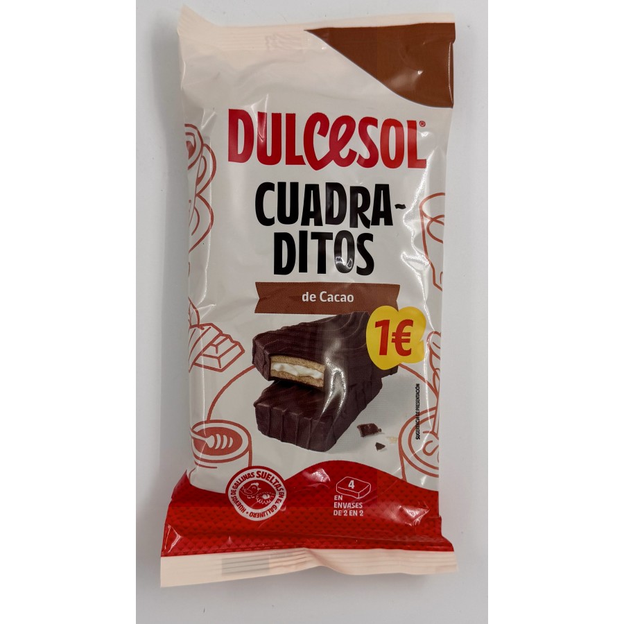 DULCESOL QUADRADITOS CACAO 260G