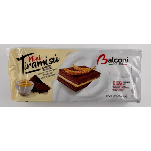 MINI TIRAMISÚ BALCONI 300G 10 UNI