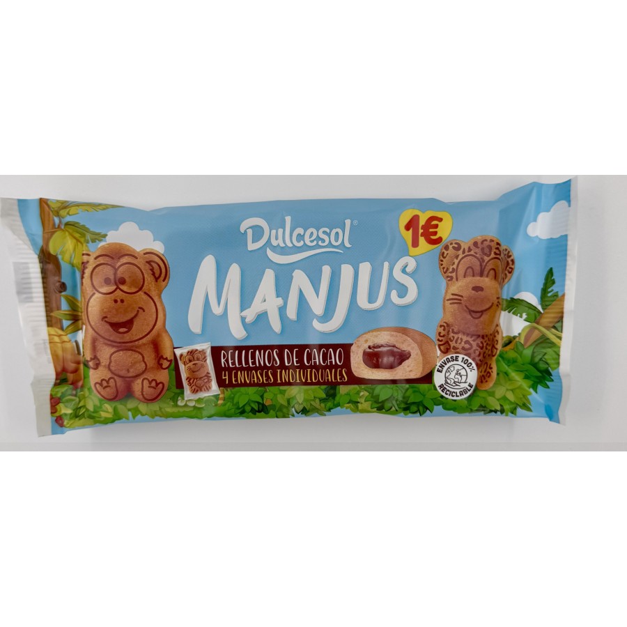 BOLO COM RECHEIO DE CACAO MANJUS DULCESOL 