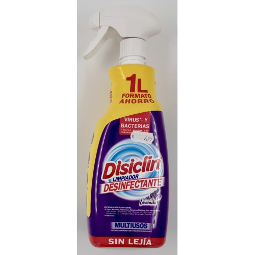 DETERGENTE DESINFETANTE MULTIUSOS LAVANDA 1LT DISICLIN